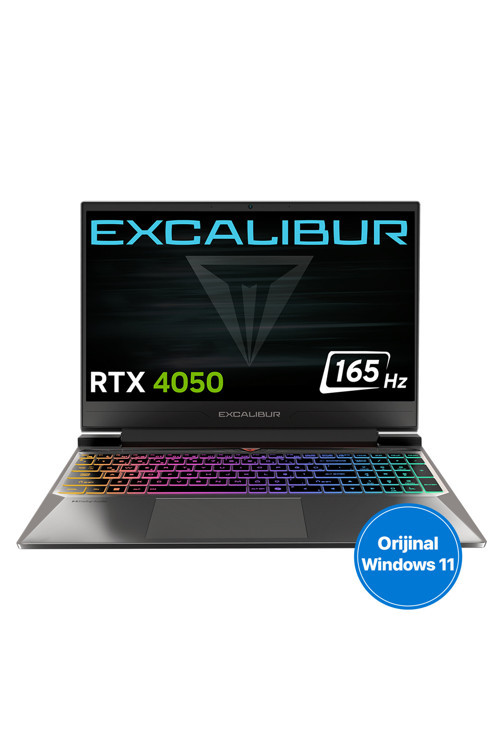 Excalibur G870 i7-13620H 64GB 1TB RTX 4050 165HZ 15.6" W11H Gaming Laptop G870.1362-EFA0A-C