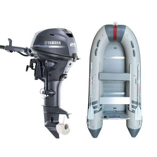 4.30 Ahşap Taban Şişme Bot + Yamaha 25 HP Deniz Motoru
