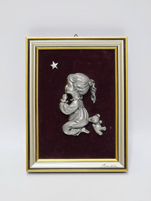 Dua Eden Kız Çoçuğu Adlı Zın Çerçeve 24x18x2cm