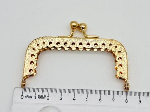 8 Cm Cüzdan Klipsi Light Gold Renk