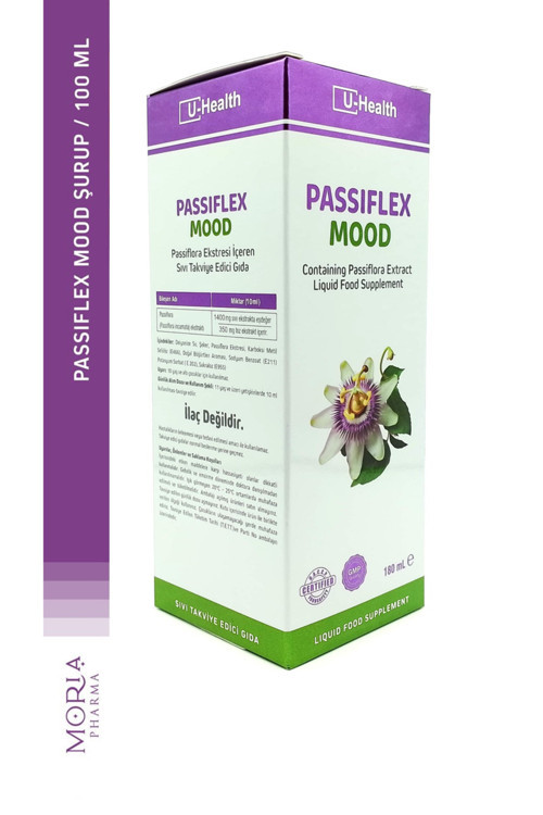 Passiflex Mood Passiflora Ekstresi İçeren Sıvı Takviye Edici Gıda 180 ml