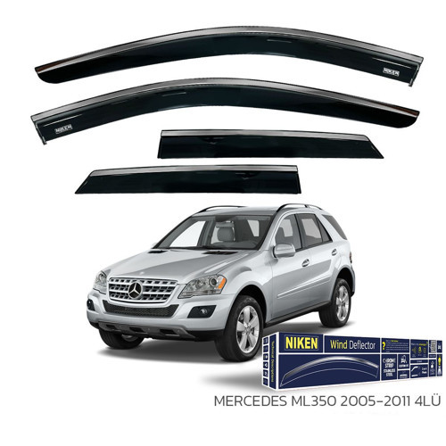 Mercedes ML350 2005-2011 Arası Kromlu Cam Rüzgarlığı