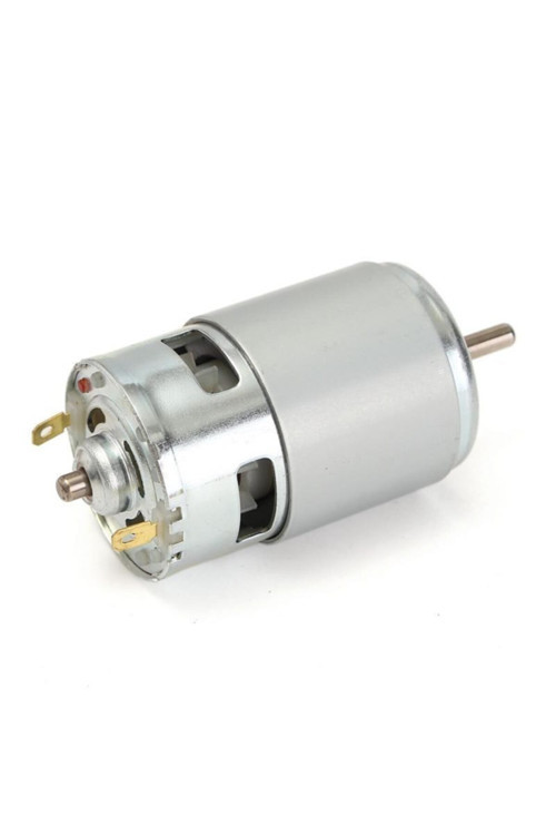 RS775 DC Motor 24V 15000Rpm Yüksek Hız Tork Çift Bilyalı Rulman Matkap Torna CNC Router Motor Daire