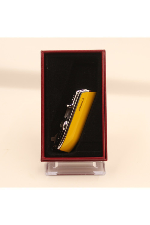 Sarı 3 Torch Pürmüz Yan Ağız Puro Çakmağı