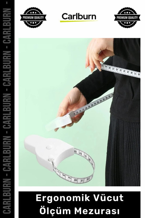 #Mezura Hassas Otomatik Teleskopik Fitness Diyet Bel Boy Cetvel Ergonomik Vücut Ölçüm Mezurası