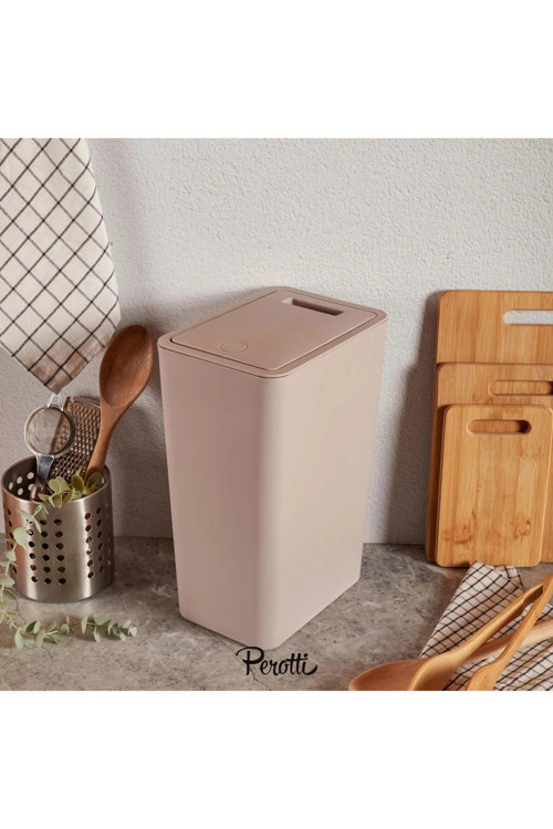 Fonksiyonel Touch Kapaklı Banyo Ve Mutfak Tezgahüstü Çöp Kovası 12Lt
