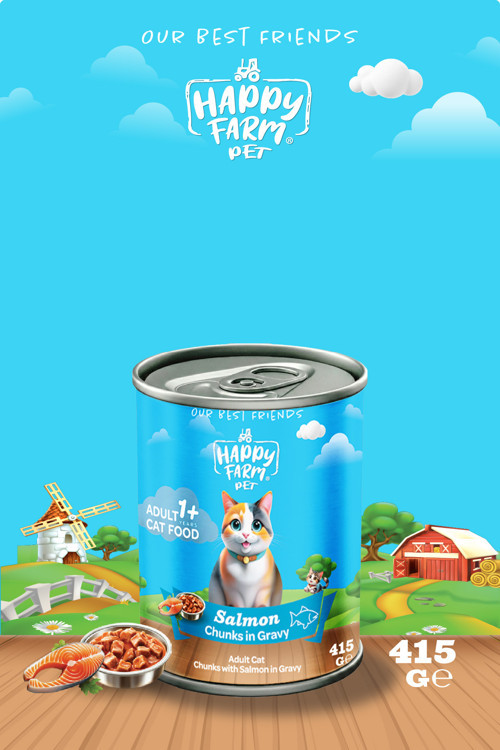 Yaş Kedi Maması Somonlu 415 Gr 24 Adet