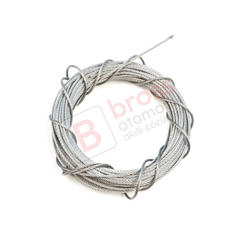 Araç Cam Kriko Tamiri için 7x7 Çelik Tel Halat Tamir Kablosu Çap: 1.5 mm Uzunluk: 10 metre