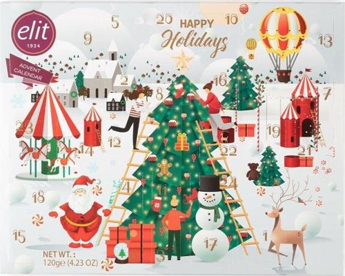 Yılbaşı Noel Kutu Advent Calender Madlen Sütlü Çikolata 120 G Glutensiz