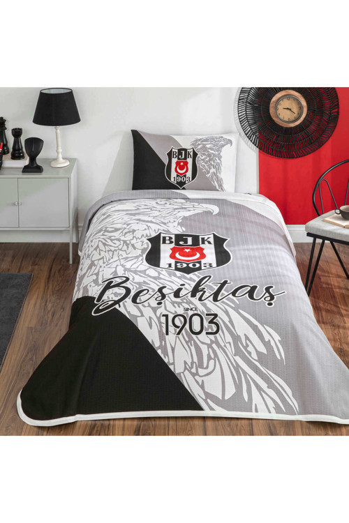 Lisanslı Beşiktaş Since 1903 Pamuk Tek Kişilik Pike Takımı