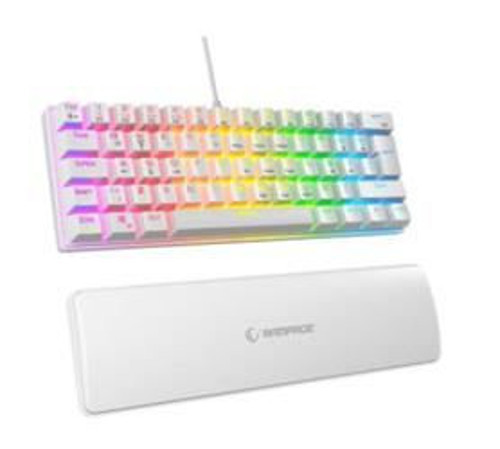 ALLY K11 Beyaz Rainbow Q Gaming Oyuncu Klavye Bilek Destekli Blue Switch