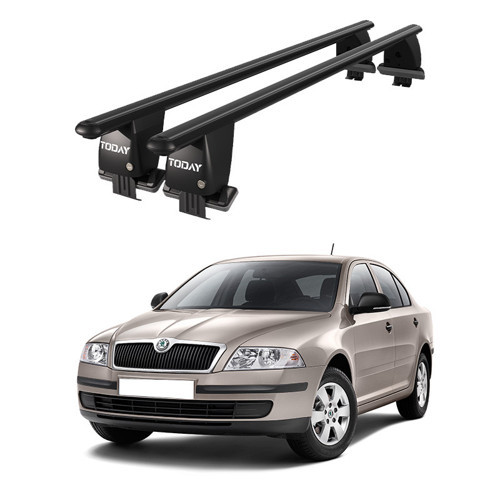 Royal Skoda Octavia (2008 - 2013) Uyumlu Siyah Kilitli Ara Atkı Port Bagaj Tavan Barı