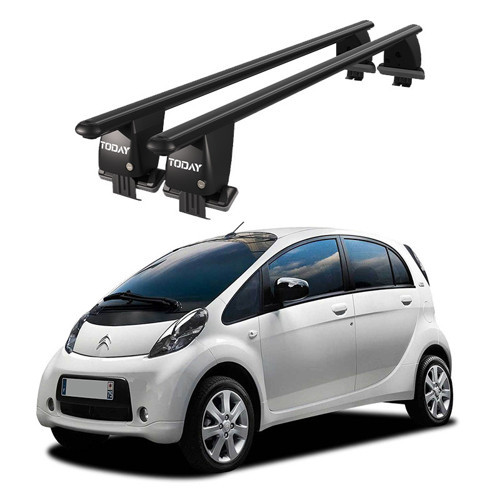 Royal Citroen C-Zero (2010 ve Sonrası) Uyumlu Siyah Kilitli Ara Atkı Port Bagaj Tavan Barı