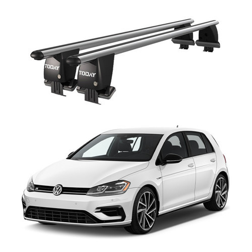 Royal Volkswagen Golf VII (2012-2019) Uyumlu Gri Kilitli Ara Atkı Port Bagaj Tavan Barı