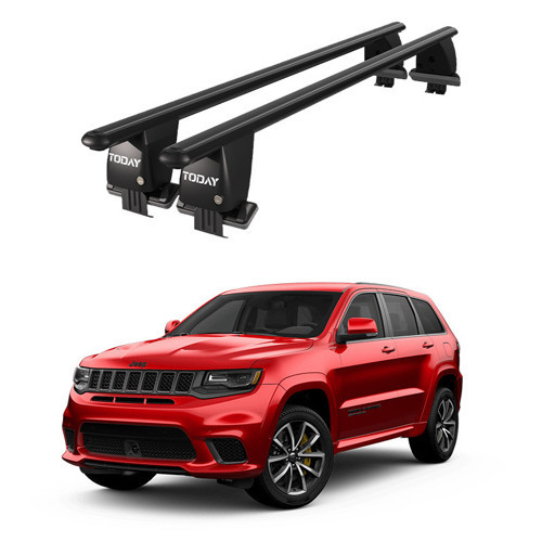 Royal Jeep Grand Cherokee (2010 ve Sonrası) Uyumlu Siyah Kilitli Ara Atkı Port Bagaj Tavan Barı