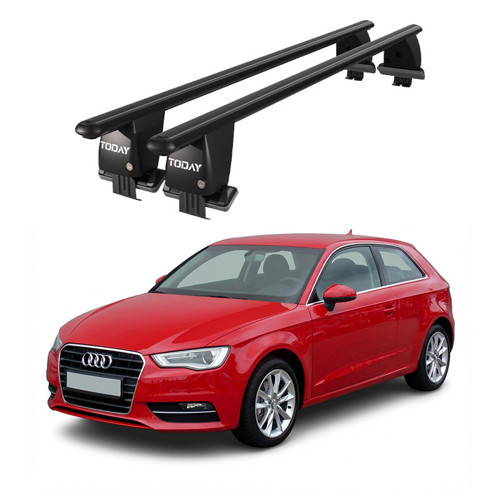 Royal Audi A3 (2013-2020) Uyumlu Siyah Kilitli Ara Atkı Port Bagaj Tavan Barı