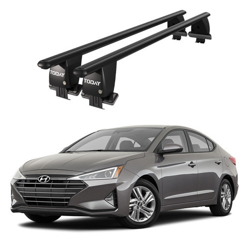 Royal Hyundai Elantra (2016-2020) Uyumlu Siyah Ara Atkı Port Bagaj Tavan Barı