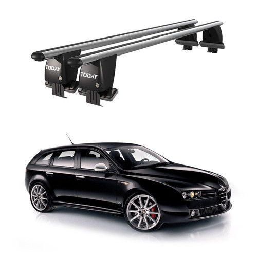 Royal Alfa Romeo 159 (2006-2013) Uyumlu Gri Kilitli Ara Atkı Port Bagaj Tavan Barı