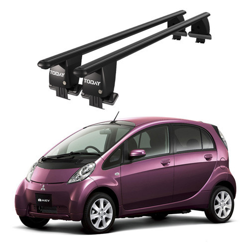 Royal Mitsubishi I-miev (2010 ve Sonrası) Uyumlu Siyah Kilitli Ara Atkı Port Bagaj Tavan Barı