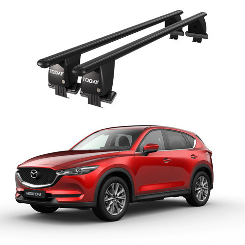 Royal Mazda Cx-5 (2017 ve Sonrası) Uyumlu Siyah Ara Atkı Port Bagaj Tavan Barı