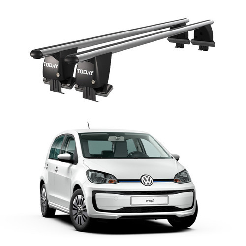 Royal Volkswagen E Up (2014 ve Sonrası) Uyumlu Gri Kilitli Ara Atkı Port Bagaj Tavan Barı