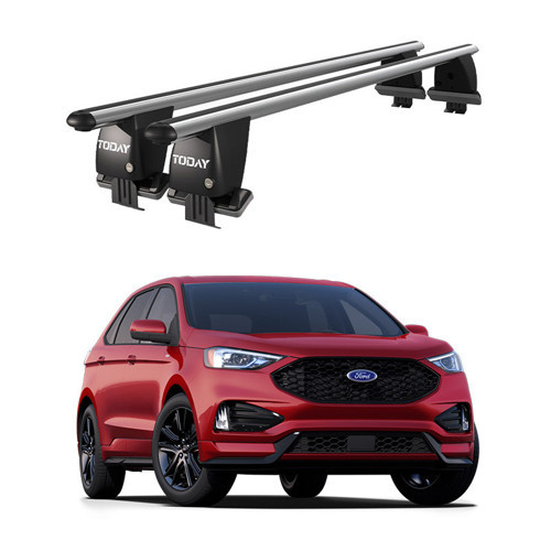 Royal Ford Edge (2016 ve Sonrası) Uyumlu Gri Ara Atkı Port Bagaj Tavan Barı