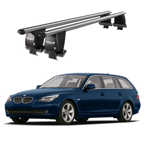 Royal BMW 5 Serisi (E61) (2003-2010) Touring Uyumlu Gri Ara Atkı Port Bagaj Tavan Barı