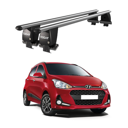 Royal Hyundai i10 (2017-2019) Uyumlu Gri Kilitli Ara Atkı Port Bagaj Tavan Barı