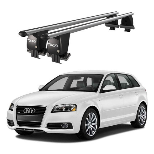 Royal Audi A3 (2004-2012) Uyumlu Gri Kilitli Ara Atkı Port Bagaj Tavan Barı