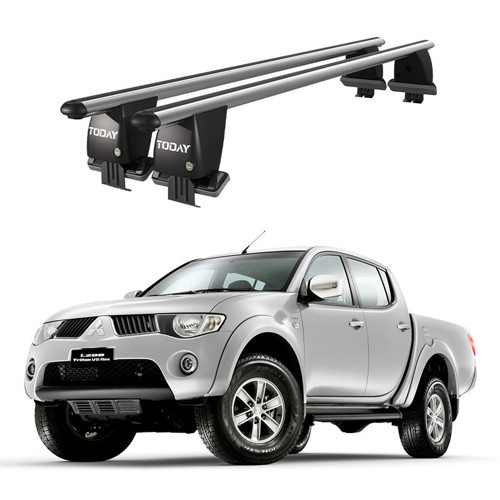 Royal Mitsubishi L200 (2006-2015) Uyumlu Gri Kilitli Ara Atkı Port Bagaj Tavan Barı