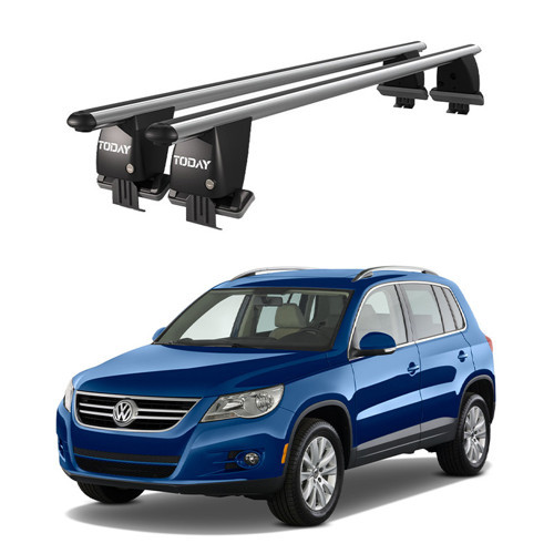 Royal Volkswagen Tiguan (2008-2011) Uyumlu Gri Ara Atkı Port Bagaj Tavan Barı