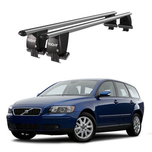 Royal Volvo V50 (2008-2012) Uyumlu Gri Ara Atkı Port Bagaj Tavan Barı