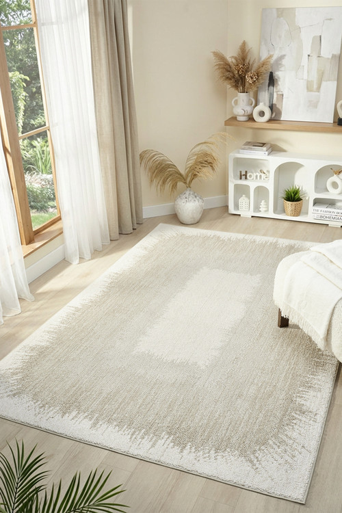 Petra Krem Salon Oturma Odası Çocuk Odası Yatak Odası Halısı 1084