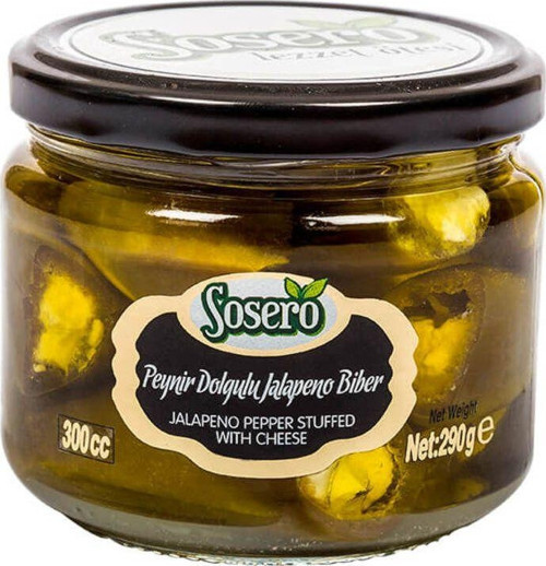 Peynir Dolgulu Jalapeno Biber 290 gr Cam Kavanoz