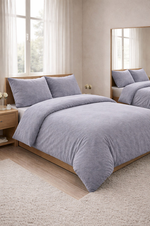 Çift Kişilik 4 Parça Nevresim Takımı Lastikli Çarşaflı Yumuşak Dokulu Konfor Seti 160X200+200X220