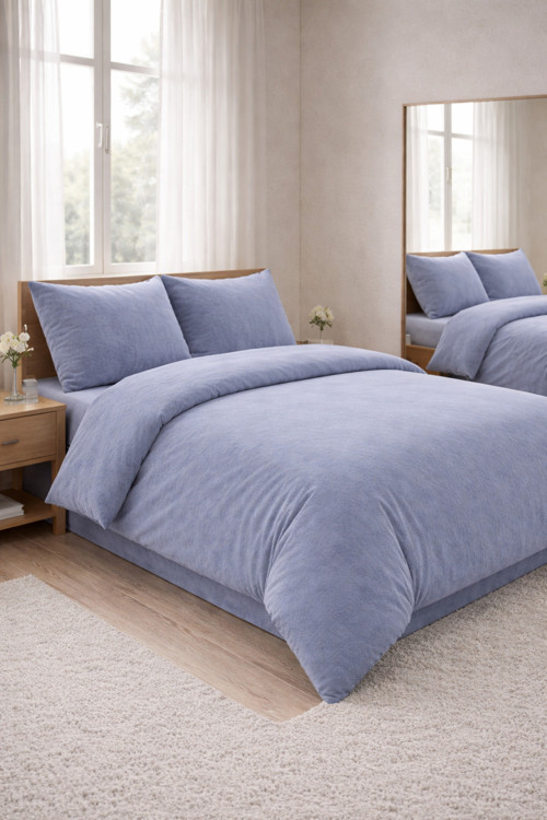 Çift Kişilik 4 Parça Nevresim Takımı Lastikli Çarşaflı Yumuşak Dokulu Konfor Seti 160X200+200X220