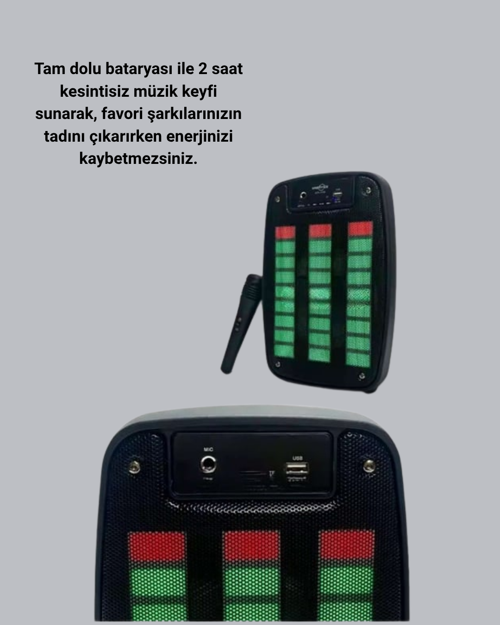 Kablosuz Bluetooth Müzik Cihazı – 2 Saat Batarya Süresi, Şık ve Taşınabilir