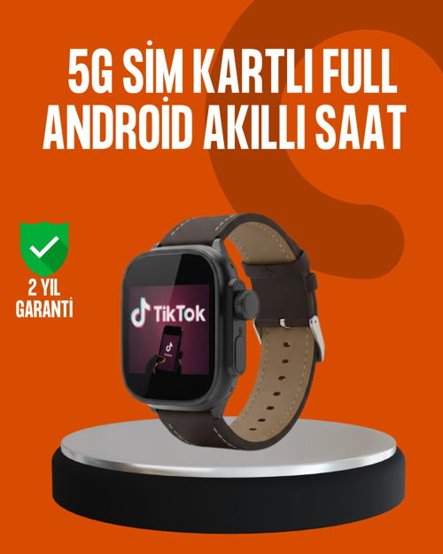 Sım Kartlı Akıllı Saat Amoled Ekran Android Sistem