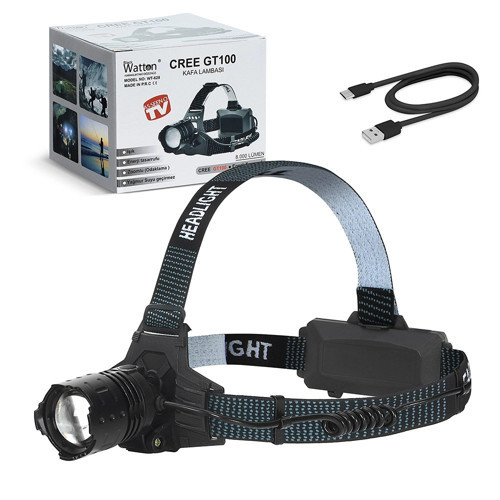 100 LED Şarjlı Kafa Lambası (WT-628)