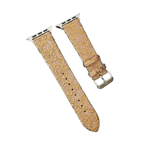 Apple Watch 38Mm Creeper Desenli Kordon (Saat Değildir) - Gold
