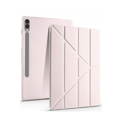 Samsung Galaxy X510 Tab S9 Fe 11 Kılıf Kalemlikli Mars Tablet Kılıfı - Rose Gold