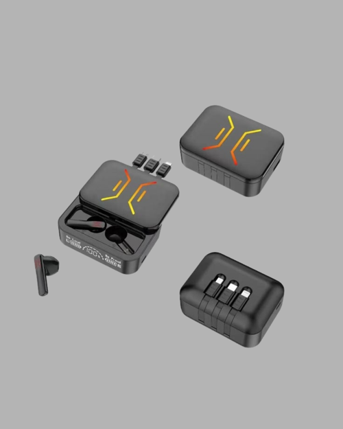 Bluetooth 5.3 Kulaklık – Kablolu & Kablosuz Kullanım, 2000 mAh Powerbank, 4 Saat Kesintisiz Müz