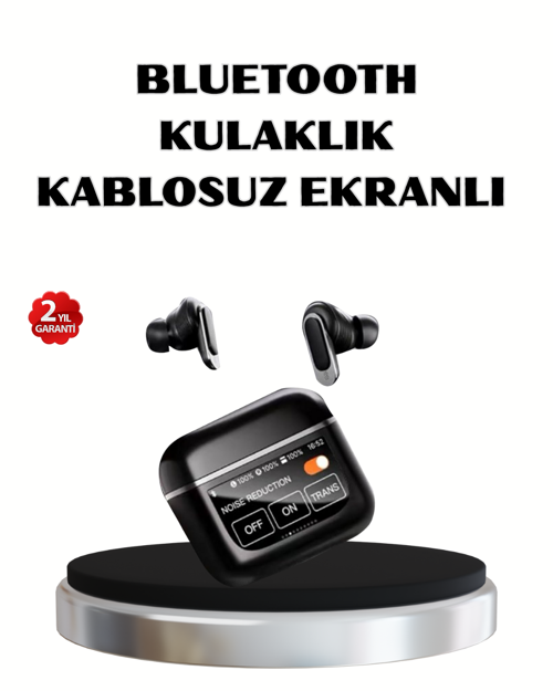 ANC Teknolojili Kablosuz Bluetooth Kulaklık – Dokunmatik, Dijital Göstergeli, Yüksek Ses Kalite