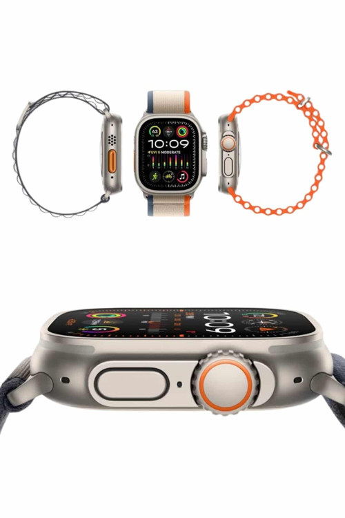49mm Akıllı Saat Amoled Ekranlı Kadın Erkek Kol Saati Plastik Kordon