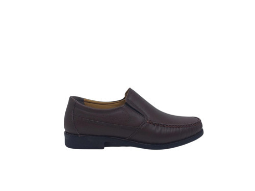 Serra 571 Erkek Koyu Kahve Hakiki Deri Loafer Ayakkabı