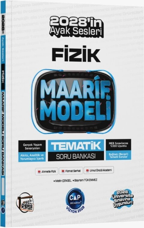 Üniversiteye Hazırlık Fizik Ders Platosu Maarif Modeli Tematik Soru Bankası Çap Yayınları