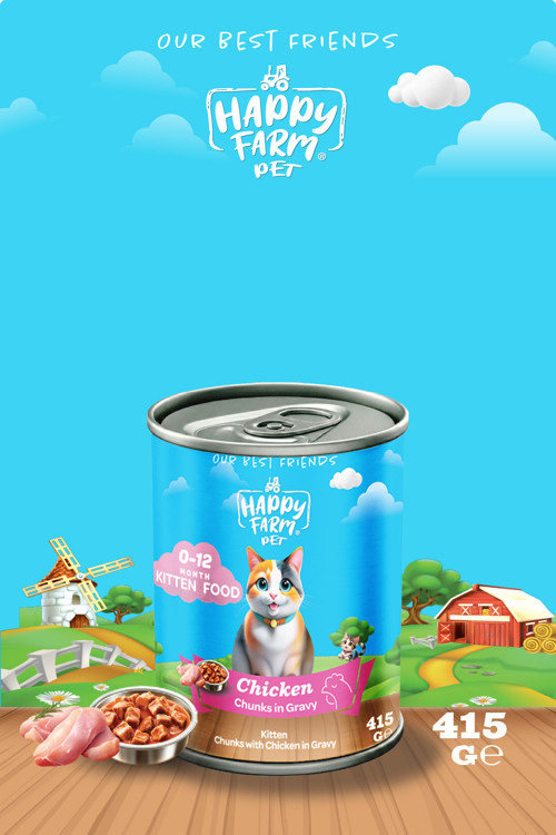 Yavru Kedi Maması Tavuklu 415 Gr 6 Adet