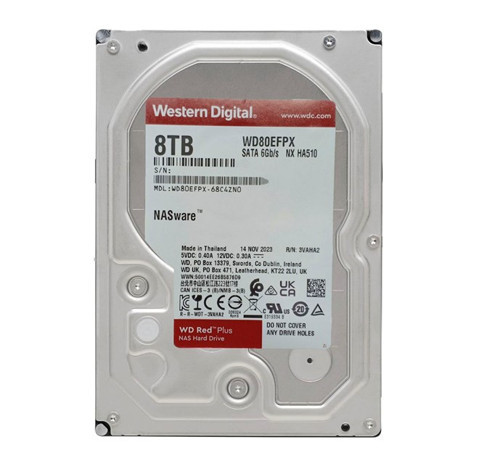 WD Red Plus Nas 8TB 3.5'' 5640Rpm SATA (WD80EFPX)