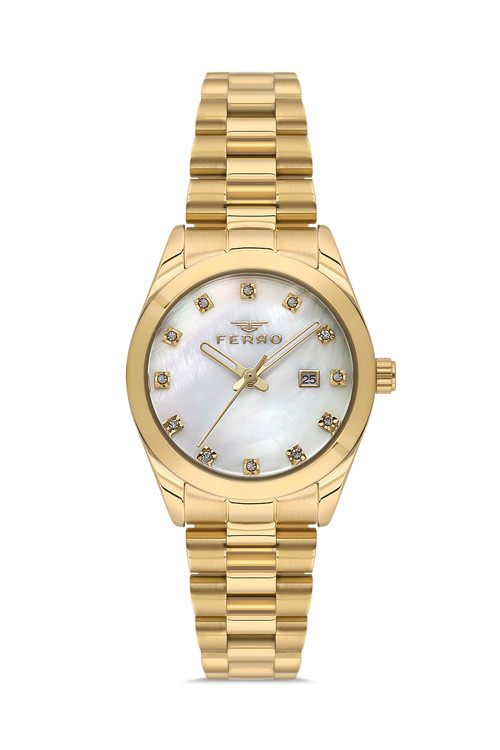 FL21570AWT-B Quartz Çelik Kordon Altın Rengi 31 mm Kadın Kol Saati