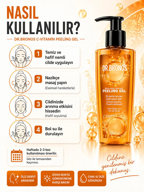 DR.BRONOS C Vitamin Peeling Jel 150 ml
